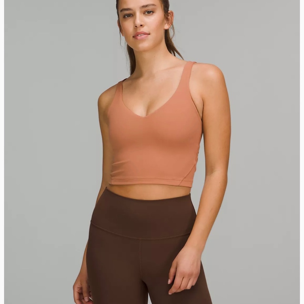 COPY - COPY - Lululemon dusty clay align cropped tank top